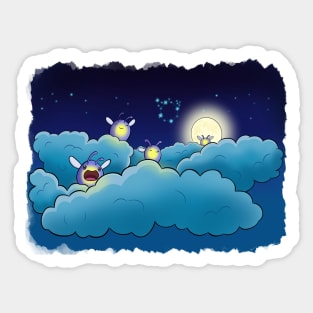 Phosphor Slimes in the Clouds Sticker